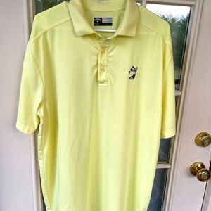 Callaway Opti-Dri Yellow Men's Golf Polo Shirt